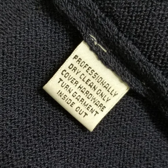 St. John Sport by Marie Gray Vintage Navy & Yellow Stripe Santana Knit Top Sz S - Picture 6 of 11